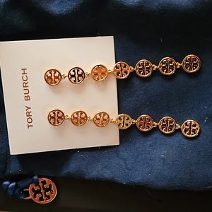 Tory Burch gold hanging earings